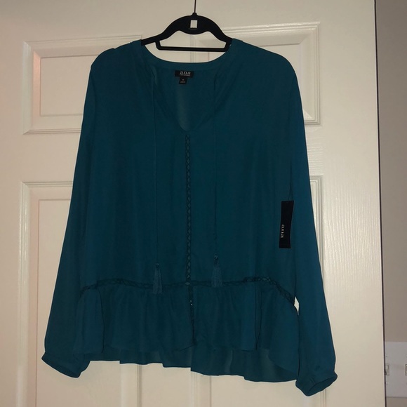 a.n.a Tops - Teal Blouse
